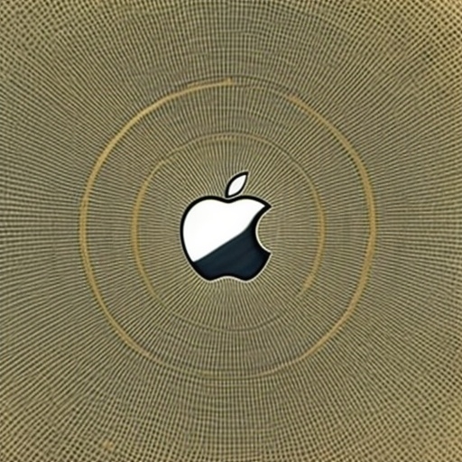 Apple logo artificially generated