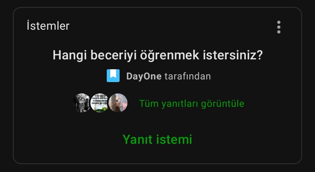 Hangi beceriyi öğrenmek istersiniz?