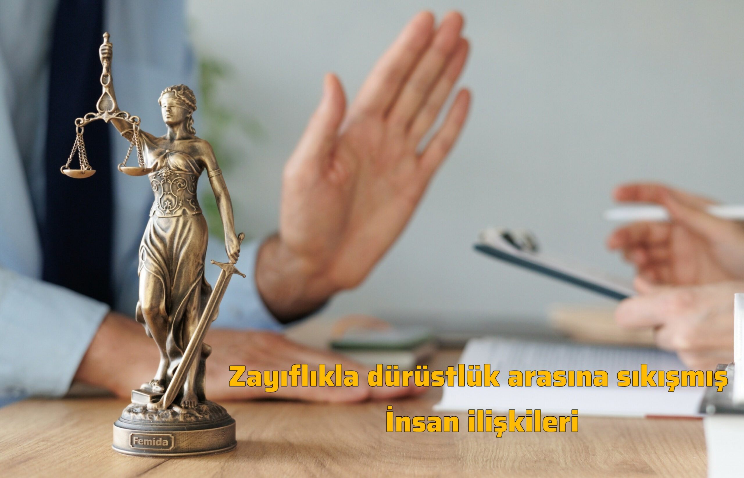 İnsan ilişkileri zayıflıkla dürüstlük arasına sıkışmış